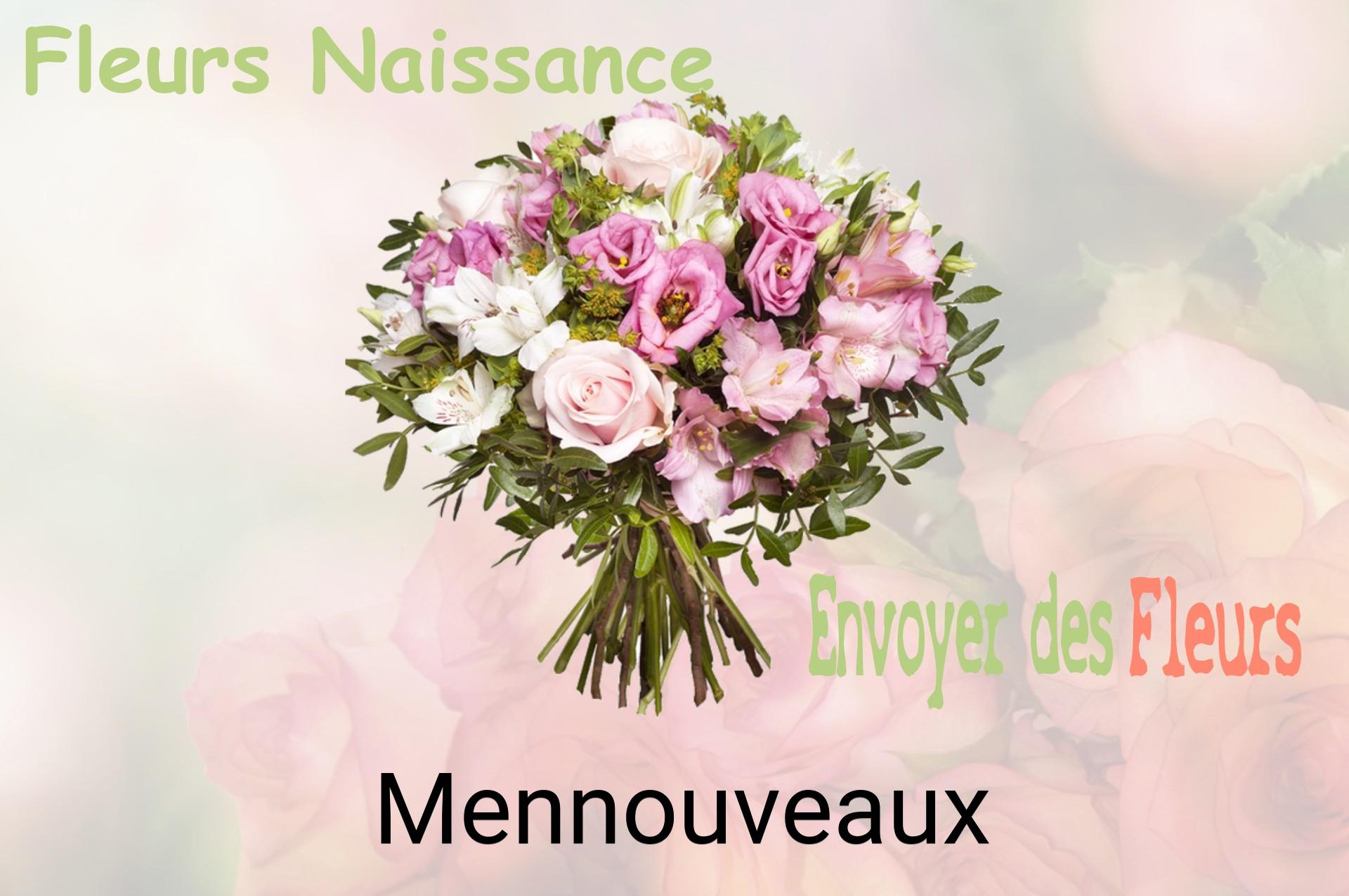 Bouquet de fleurs de naissance livré à Mennouveaux